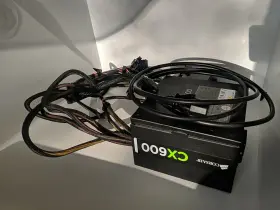 Cp-9020048 Corsair Cp9020048 Cx600 600 Watt Power Supply Model 75-001668 P/n With Cables