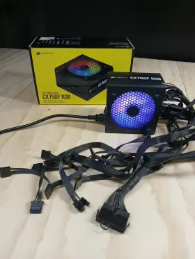 Cp9020218na Corsair - Cx750f Rgb 750 Watt 80 Plus Bronze Power Supply Lightly Used