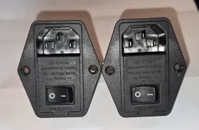 Pm880206 Curtis Power Entry Connector Rfi Filter 10a Ac 115/250 Lot Of 2
