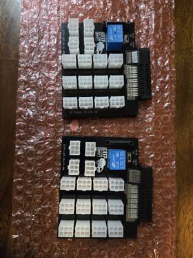 Deep In The Mines Ditm-16p-16-14-80 2x Breakout Boards For 800w 1400w 1600w Server Psu Gpu Mining