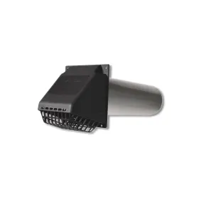 Rvhablk4 Deflect-o 11 In L X 4 D Black/silver Aluminum/plastic Dryer Vent Kit