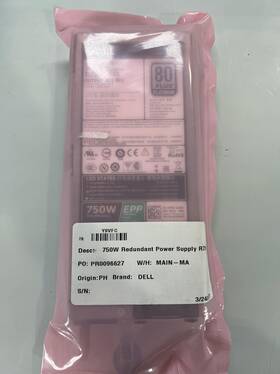 Dell Dell-y9vfc Y9vfc 750 Watt Power Supply
