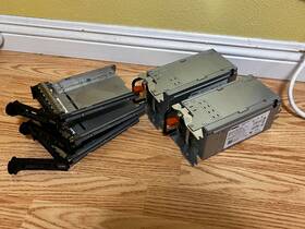 Dell Dps-528ab Qty-2 D528p-00 A Poweredge 528w Power Supply Workingpull Caddys