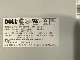 Nps-250gb Dell Dpwr019 - B Rev 01 250w Atx Model Power Supply Unit