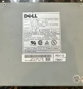 Ps-5231-1 Dell Power Supply 230 Watt Atx 230w