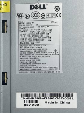 Dell U3097f3 H305e-00 Power Supply 305w