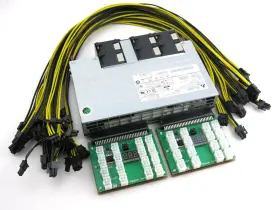 2400 Delta 719826778986 Platinum 94% Watt Gpu Mining Rig Power Supply 200-240v W 10 Pcie Cable