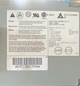 Dps-225ab Delta Part#dps-225ab Apple#614-0038 Vintage Apple Power Mac - Supply Or