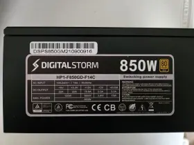 Hp1-f850gd-f14c Digital Storm 850 W Power Supply 80 Plus Gold