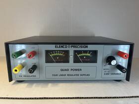 Elenco Precision Xp-581 Model Quad Power Four Linear Regulated Supplies Surplus