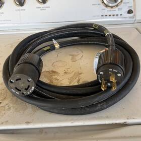 Emc 038-003-479 Hubbell L6-30 15ft Heavy Duty 30a 250v M/f Power Extension Cord
