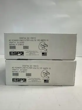 D11316t Esp 2 New Genuine Ac Power Line Filter 120v/15a Same Day Shipping