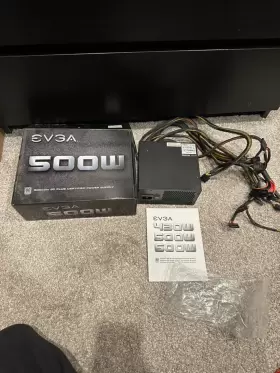 100-w1-0500 Evga 100w10500 500w 80 Plus Standard Atx Power Supply Black - Tested Working