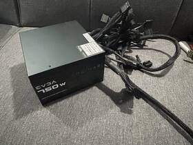 Evga 750-w1 750w Atx Power Supply 750 W1 Black 1 Fan Fused Module With Cables
