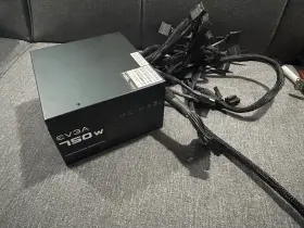 750-w1 Evga 750w Atx Power Supply 750 W1 Black 1 Fan Fused Module With Cables