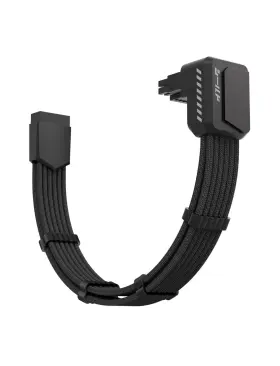 Ezdpr230 Ezdiy-fab Shield Pcie 5.1 Gpu Extension Cable With 90 Degree 12v-2x6 Angle Adapter 16pi