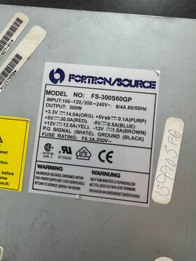 Fortron/source Fs300s60gp Fs-300s60gp Fortron/source Dual Pentium Pro Socket 8 300w Power Supply