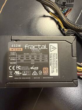 Fractal Design Fsp450-60gh 5b5 Integra Sfx 450w 80 Plus Bronze Power Supply 24 Pin 1 Fan