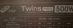 Fsp 500w-t Twins Pro 500w 1 Atx Redundant Power Supply Hot-swappable 80 Gold Psu
