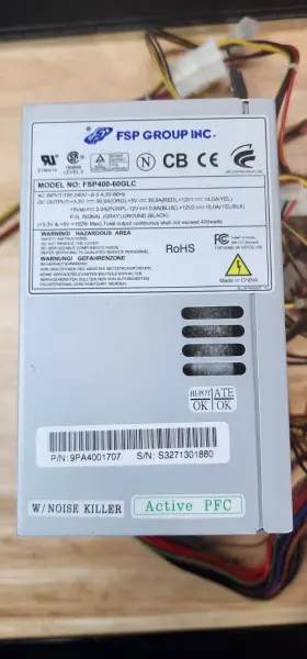 Fsp400-60glc Fsp Group Inc. Model No. 400 Watts Power Supply Tested Free S/h