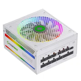 Gamemax 931858784276 850w 80 Plus Gold Power Supply Atx 3.0 And Pcie 5.0 Ready 100% Rgb850-white