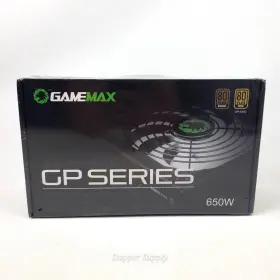 Gp-650 Gamemax 945158720069 Gamepower Pc Power 650w 80 Plue Bronze Efficiency Black Sealed