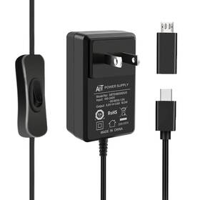 Geeekpi P-0002 18w 5v 3.6a Power Supply For Raspberry Pi 4/orange 5&5b Berry