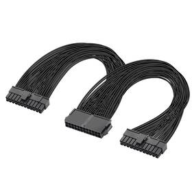 Gelrhonr Lh-227 Psu Power Supply 24-pin Atx Motherboard Splitter Cable 24pin 20 4