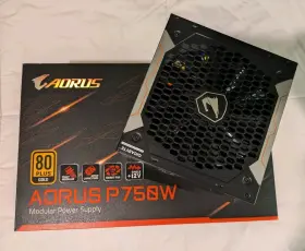 Gp-ap750gm Gigabyte Aorus 750w 80 Plus Gold Power Supply All Cables Included