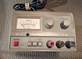 Gp-103 Goldstar Vintage Linear Adjustable Power Supply Tested And Working