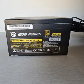 Hp1-j800gd-f12s High Power 800w 80plus Gold Certified 4x Pcie Atx/eps 800-watt Black Pc Supply