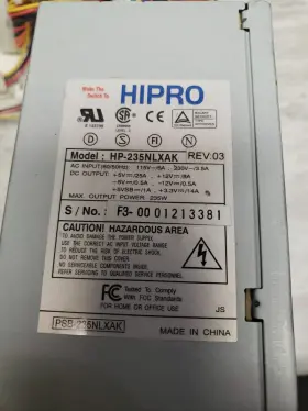 Hp-235nlxak Hipro 235 Watt Power Supply Free Ship