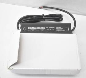 Hismps B0dbv4c64h 60w 12v Waterproof Ip67 Power Supply 100v-240v Ac To 3 Prong Plug