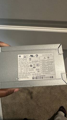 Hp 991911-001 Dce015 Sff 280w Power Supply 4 Pin Peripheral 12v 100-240v Silver