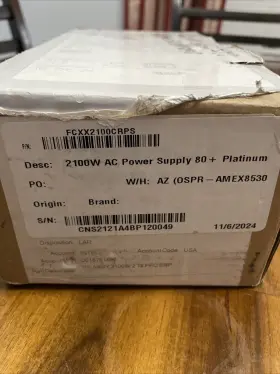Fcxx2100crps Intel 2100w Ac Power Supply Brand New Never Used
