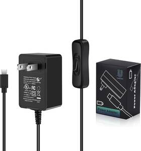 Iuniker 445035686608 Ul Listed Raspberry Pi Power Supply With Switch 15w 5v 3a Micro Usb Ra