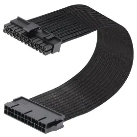 J&d 843798100824 Atx 24 Pin Motherboard Power Supply Sleeved Cable Psu Extension