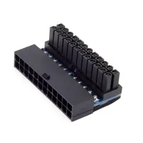Jser 011575044230 Atx 24pin Female To Male 90 Degree Power Adapter Compatible For Mainboa