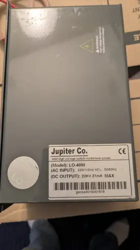 Lo-40w Jupiter Power Supply Model 22kv 21ma Max Barely Used