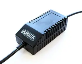 Psua500mblus Keelog Amiga 500 Psu Modern Black Us - Replacement Power Supply Plug