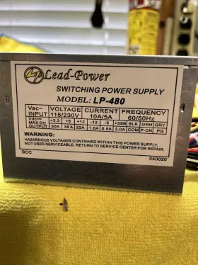 Lp-480 Lead-power Computer Supply 480w Leadpower
