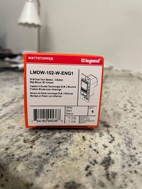 Legrand Lmdw102weng1 Lmdw-102-w-eng1 2 Button Dlm Dual Tech Sensor White