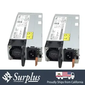 Lot-dps-750ab-14-q2 Lenovo Lot Of 2 750w 80 Plus Platinum Dps-750ab-14 Power Supply For X3550/x3650