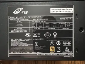 Sp50h29593 Lenovo - 100-240vac 400w Psu Power Supply