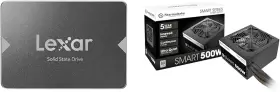 500w Lexar 744110428261 256gb Ssd And Thermaltake 80 White Psu Bundle