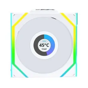 12rsllcd1w1w Lian Li Uni Fan Sl-lcd Wireless 120 Reverse Blade Argb 1.6 Inch Lcd