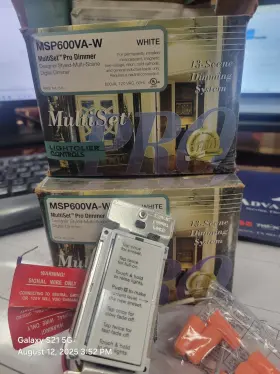 Msp600va-w Lightolier Controls Msp600vaw Lifghtolier Multiset Pro Dimmer 13 Scene Dimming System