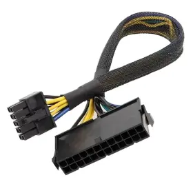 Lilila-ree 774388287000 24 Pin To 10 Atx Psu Main Power Adapter Braided Sleeved Cable For Ibm Len