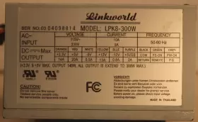 Lpk8-300w Linkworld Lpk8300w Power Supply 115 -230v. Good Condition