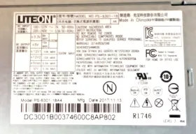 Ps-6301-18a4 Lite-on Dc.3001b.003 Acer Aspire Tc-780 Liteon Model # Power Supply Psu